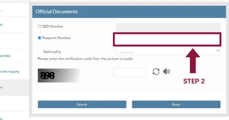 ENTER PASSPORT NUMBER IN THE GIVEN BOX TO CHECK THE QATAR ID STATUS ONLINE USING PASSPORT NUMBER