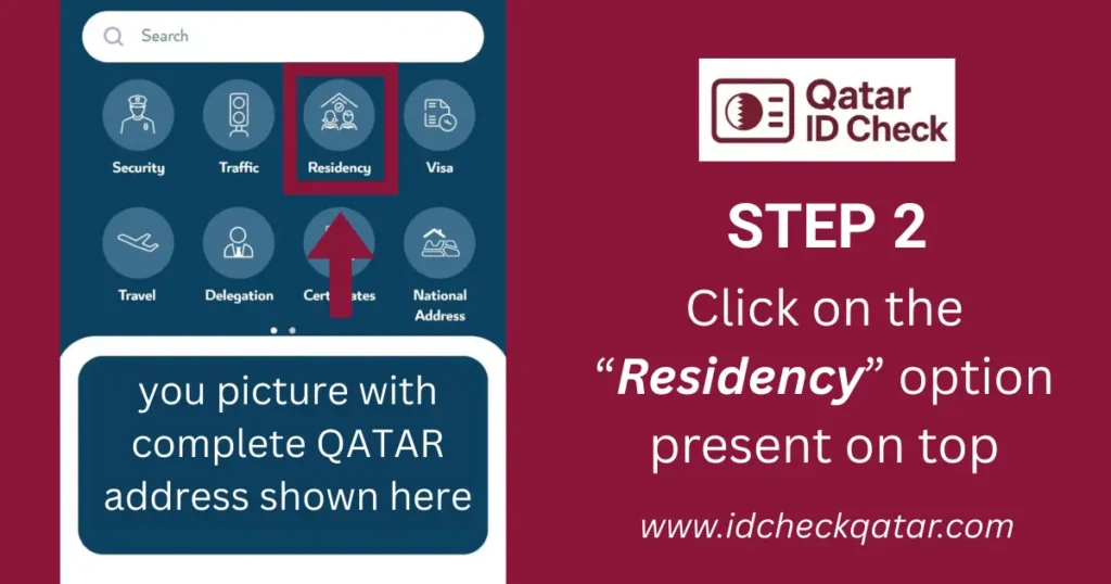 MOI Qatar ID Renewal 2025 - QID Renewal Process and Fee Guide 10 Click on Residency option to renew the qatar ID