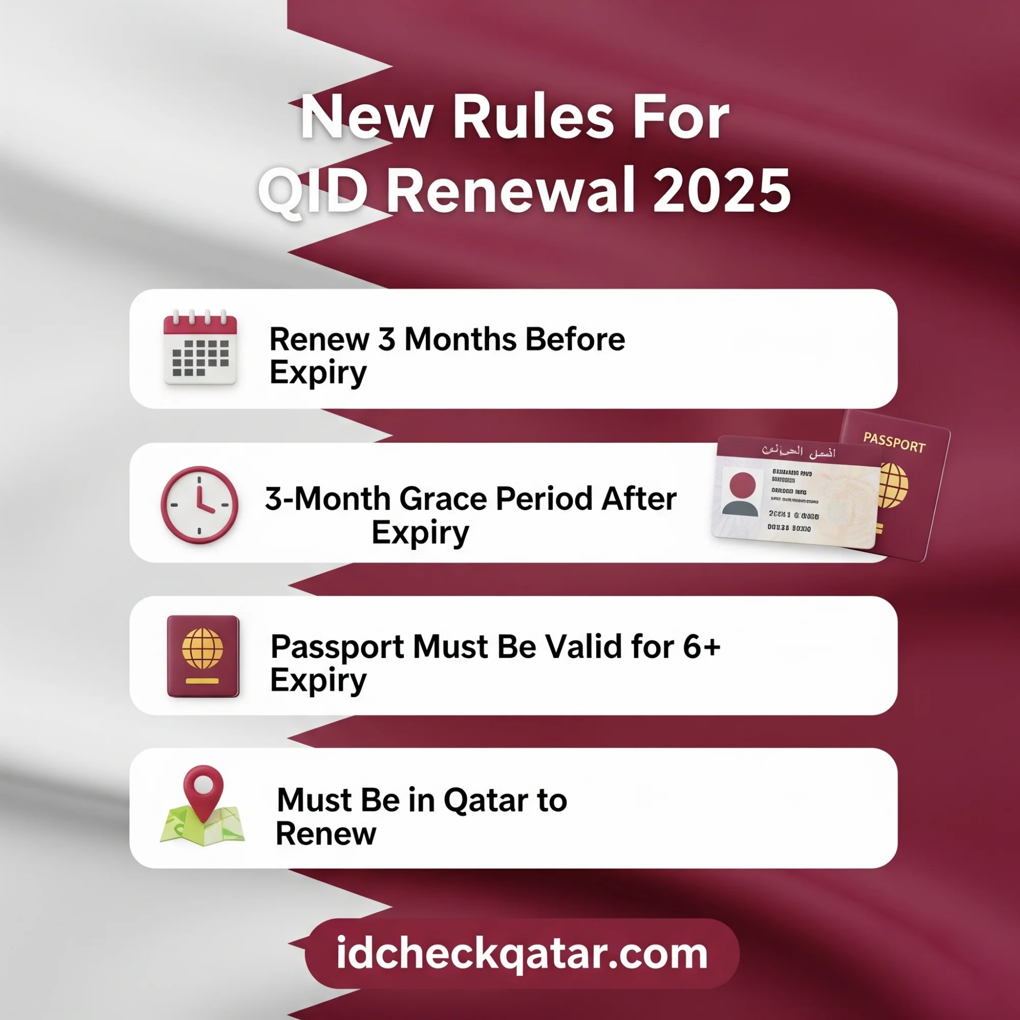 MOI Qatar ID Renewal 2025 - QID Renewal Process and Fee Guide 16 New 2025 rules for Qatar ID renewal set by the Ministry of Interior (MOI)