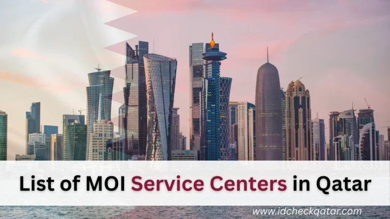 list of MOI Service Centers in Qatar