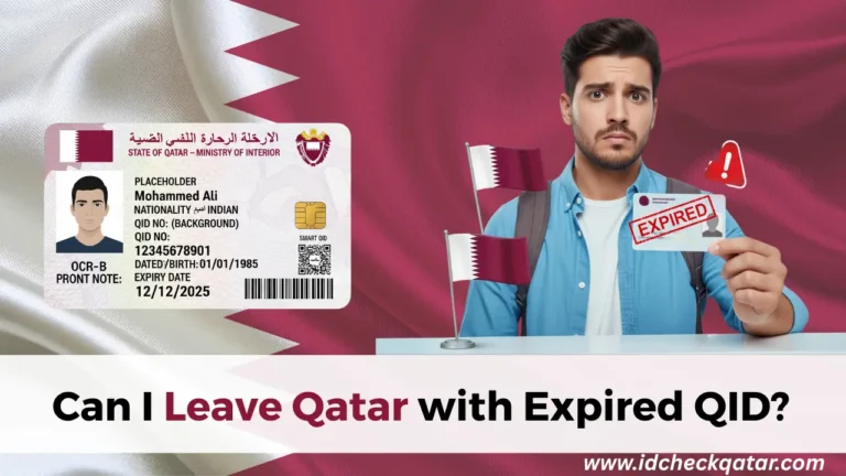 Can I Leave Qatar with Expired QID