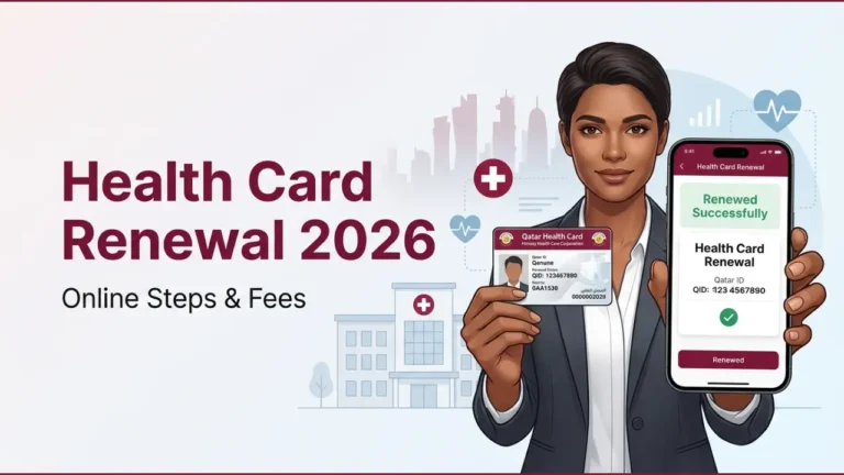 Qatar Health Card Renewal 2026 – Online Steps, Fee & Where to Renew