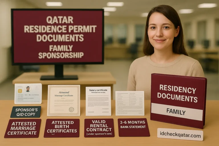 Residence Permit Qatar Requirements – Documents, Sponsor & Rules 3 qatar residence permit family sponsorship documents expat formal idcheckqatar
