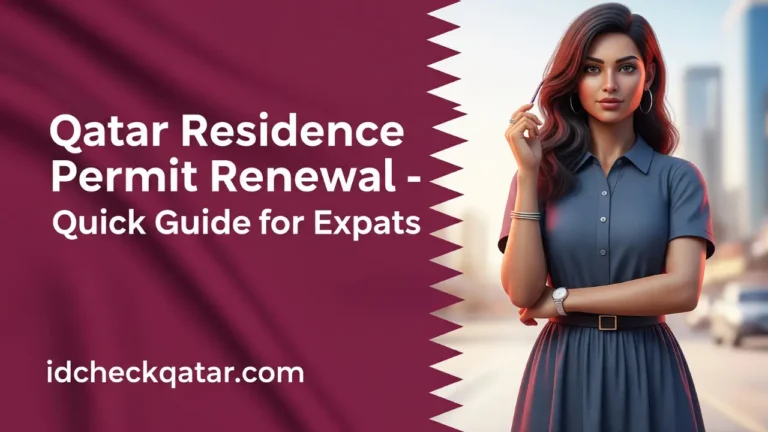 Qatar residence permit renewal quick guide for expats with helpful steps – idcheckqatar.com