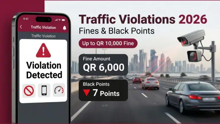 Qatar Traffic Violation List 2026 – Full Fine & Points Table